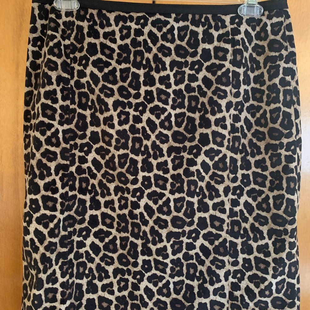 Animal Print Career Skirt